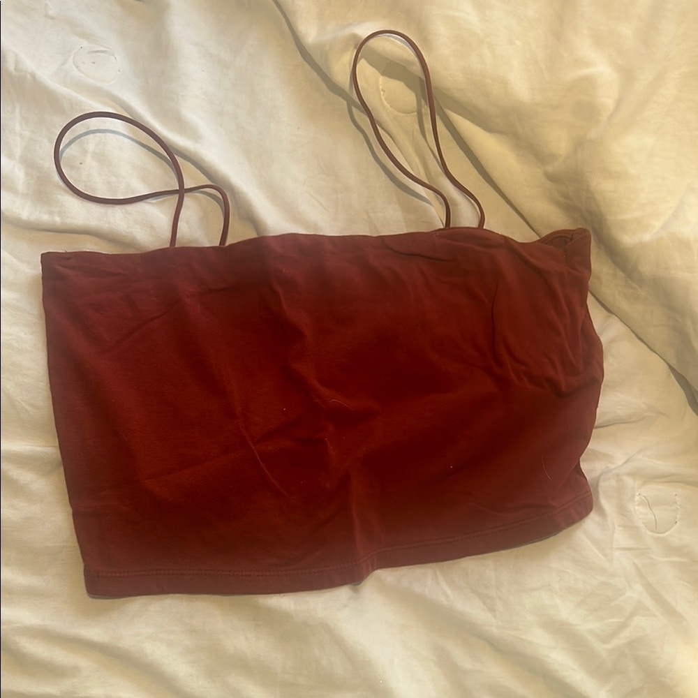 Aeropostale Burgundy Spaghetti Cami - Picture 1 of 1